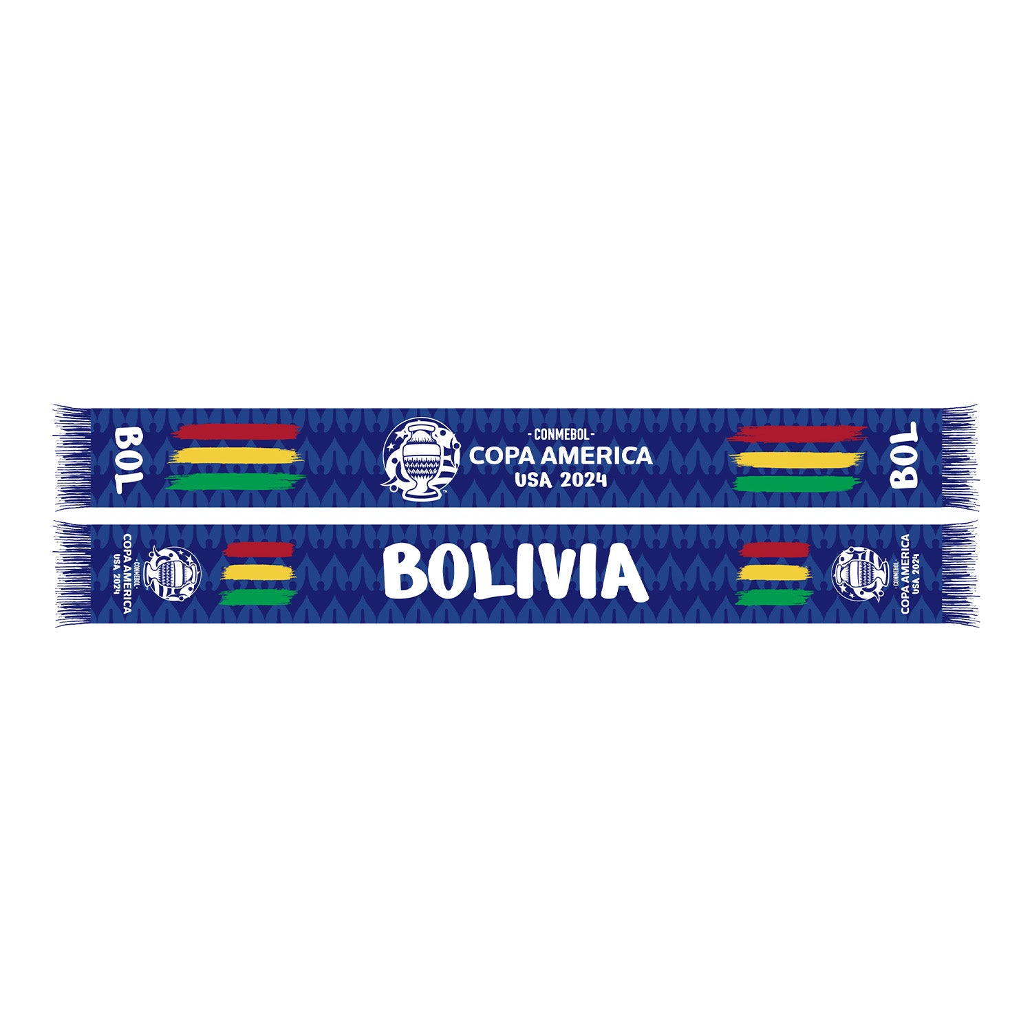 Bolivia COPA America Scarf - Front and Back View