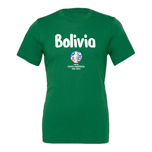 Copa America Bolivia Green T-Shirt - Front View