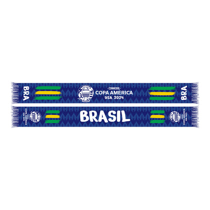Brasil COPA America Scarf - Front and Back View