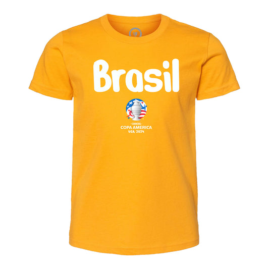 Youth Copa America Brasil Yellow T-Shirt
