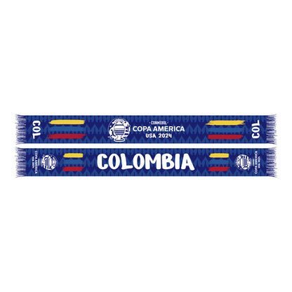 Colombia COPA America Scarf - Front and Back View