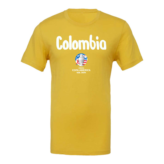 Copa America Colombia Yellow T-Shirt - Front View