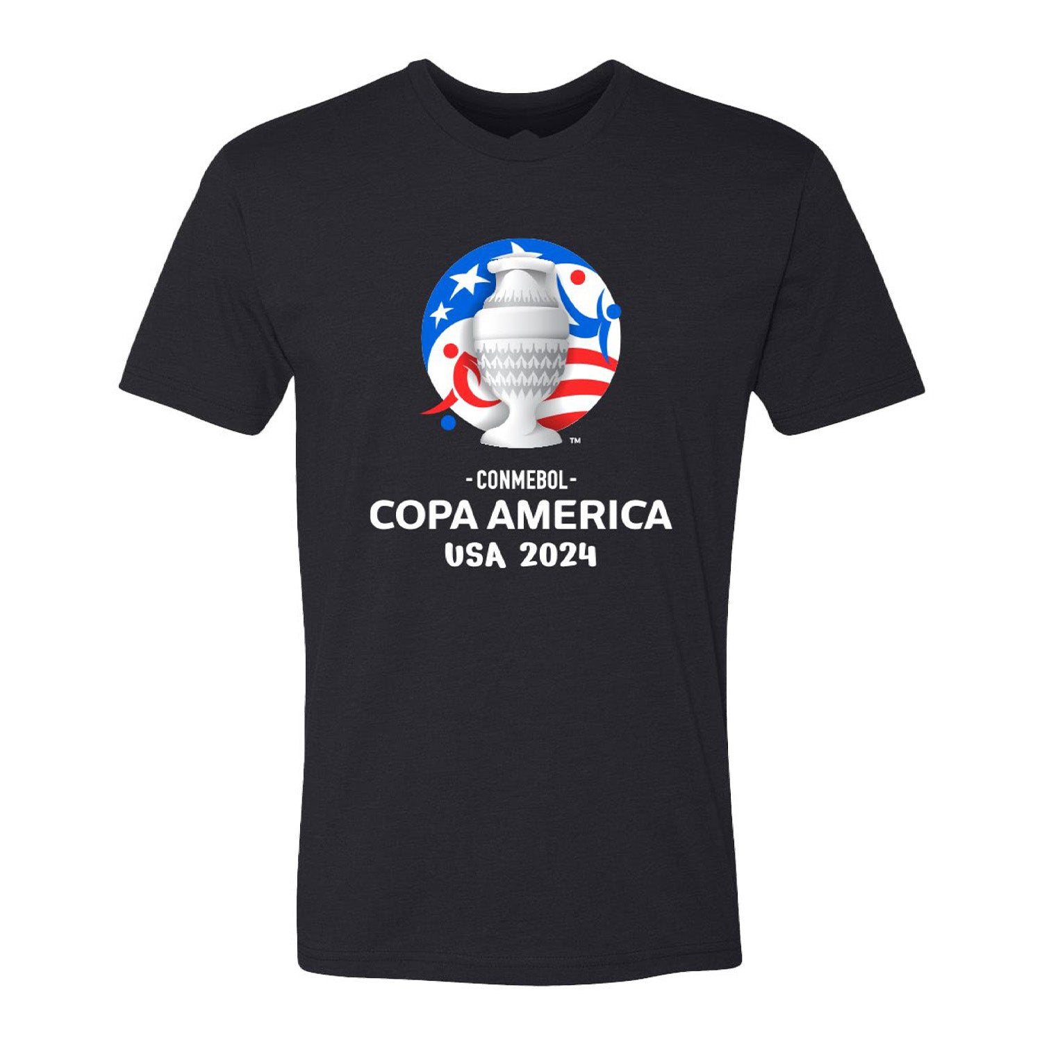 Copa America Logo Black T-Shirt - Front View