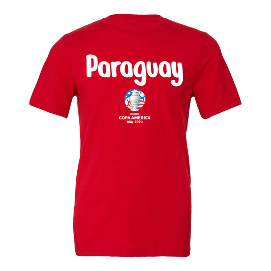 Copa America Paraguay Red T-Shirt - Front View