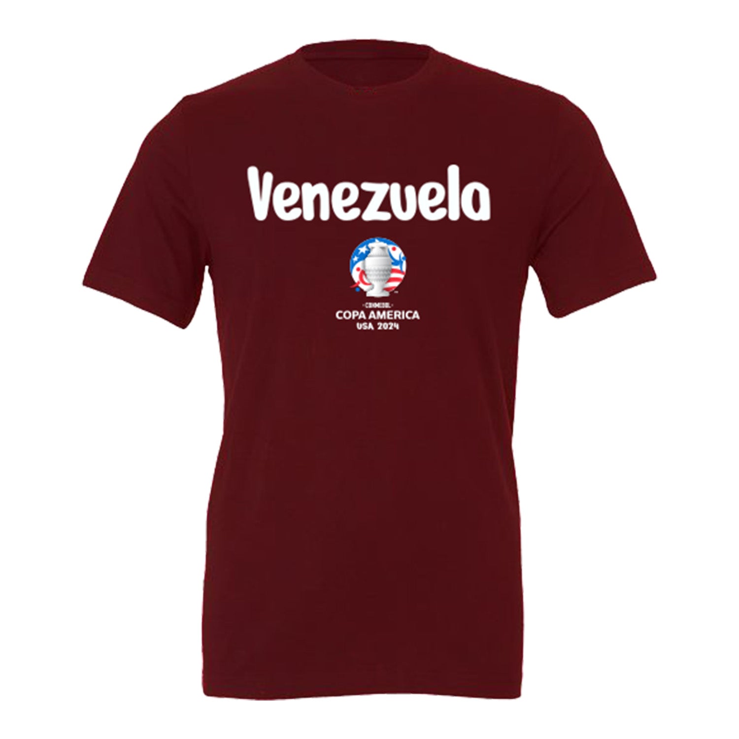 Copa America Venezuela Maroon T-Shirt - Front View